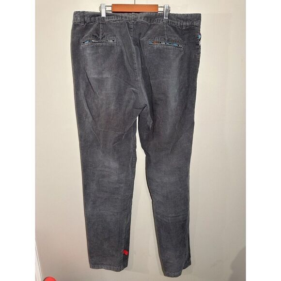 Betabrand Pants Mens 38x36 Gray Corduroy Cords Chino Casual Straight Leg Slacks - Picture 3 of 6
